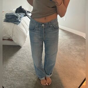 Girlfriend denim the Bella low rise jeans